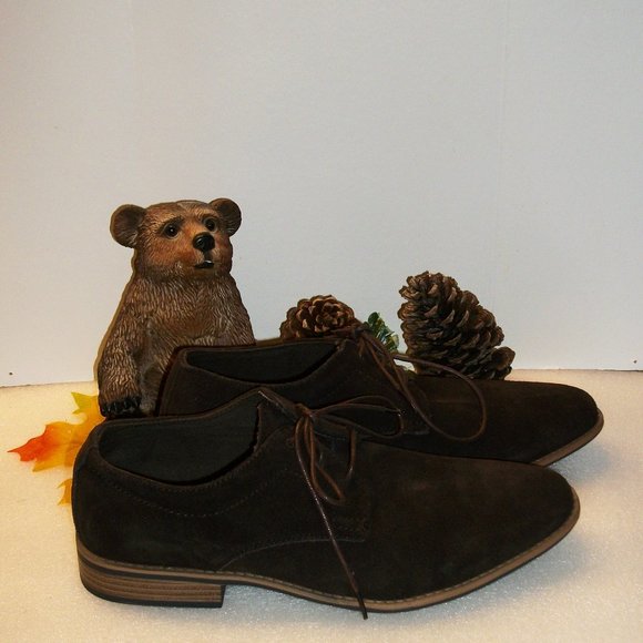 J75 JUMP 8.5 Mens Brown Suede Oxfords Shoes NWT "Marconi" - Picture 3 of 10